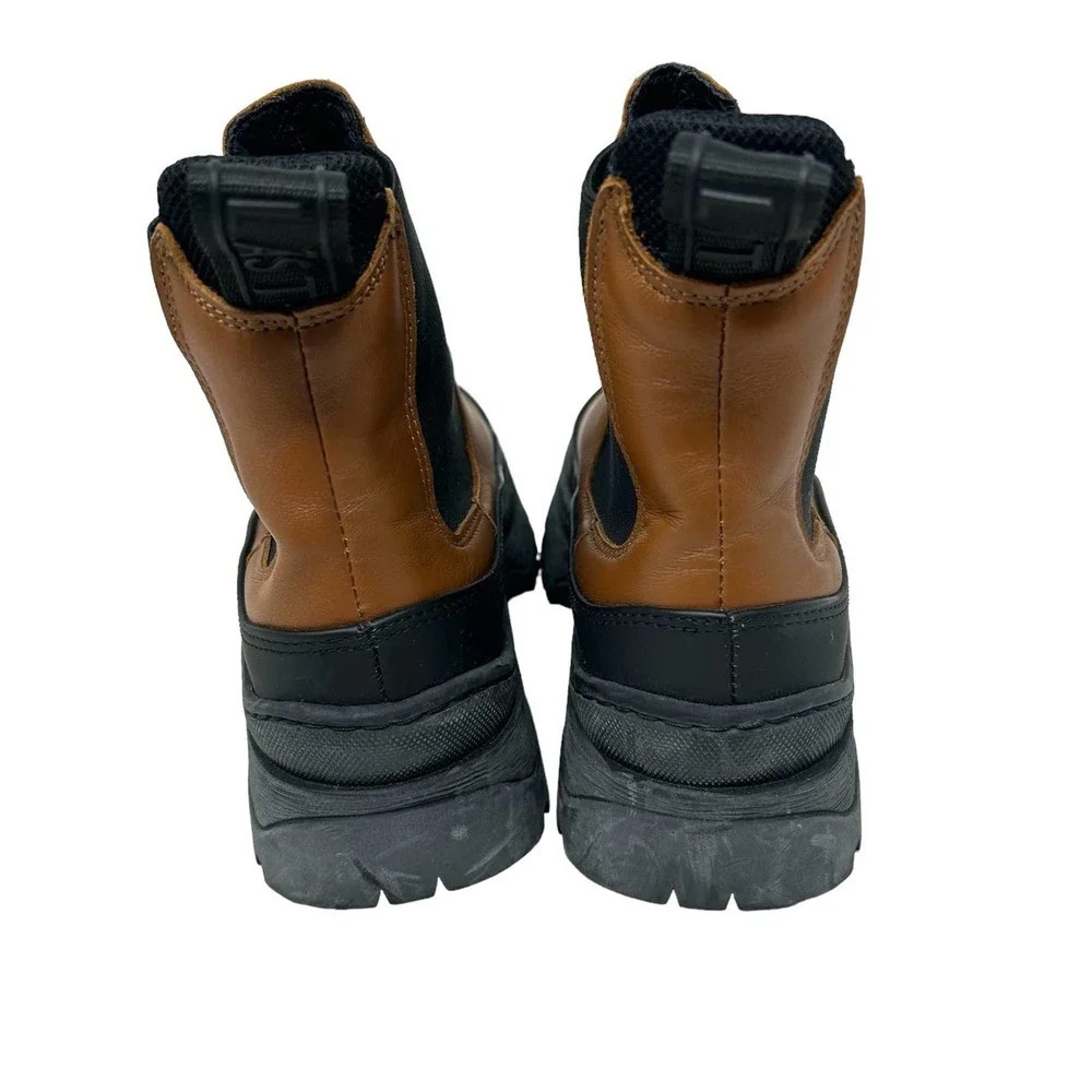 LAST Trail Chelsea‎ Boots Leather/Rubber Foxing Tan Platform Size 36 US 5.5 - Picture 7 of 9